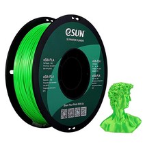ESUN Silk PLA 3D 프린터 필라멘트 치수 정확도 / 0.03mm 1kg 스풀 1.75mm 레인보우 USA 미국, Green