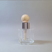 디퓨저용기 - 육각 헥사곤 50ml ( 스틱포함 ) diy 디퓨져 만들기 재료 공병, 투톤브라운, 무광골드