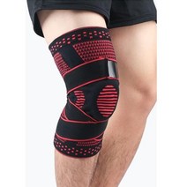 테이핑 헬스 무릎 보호대 니슬리브 배드민턴 핸드볼 탁구 골프 축구 농구 역도 스포츠 복싱 마라톤 육상 24, 1pcs B 레드, L