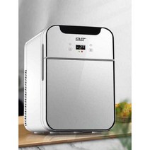 미니 냉장고 냉동고 원룸 기숙사 차량 음식물 처리기, 11L 12V/220V (블랙)