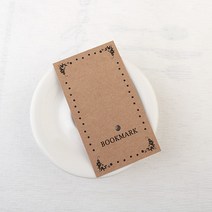 비즈아이 [9134-01]책갈피포장지 종이 소 6x11cm 크라프트 1개