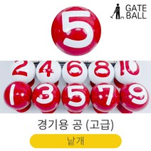 게이트볼 경기용 공 고급 1개 낱개 번호 색상별