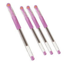 유니볼 시그노 0.28mm 볼펜, 퓨어핑크, 4개