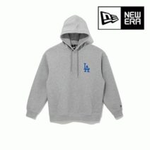 뉴에라 뉴에라 기모X MLB 에이스 카드 LA 다저스 후드 헤더 그레이 13338703