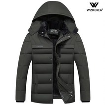 벨벳안감 후드 패딩점퍼 남자 남성 겨울 후드탈부착 자켓 WI019P