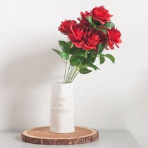 리즈장미부쉬 46cm 조화 FAIAFT, 핑크