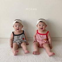 여름 아기 베이비 베베 백일아가 6개월애기 200일아가 수트 하트나시슈트