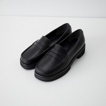 르본디 천연소가죽 페니 로퍼 여성단화 키높이 로퍼힐 3.5cm