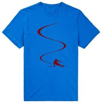 스키 플레이트 숏스키 The Mountains Are Calling T 셔츠 남성 여성 스키 스노우보드 멋진 디자인 코튼, 26 BLUE_04 L