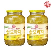 오뚜기 힐링타임 꿀모과차 1kg X 2개(병) 액상차 모과차 꿀차
