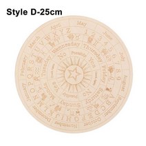 원목 점술 예언 운세 메시지 점성술 인테리어 별자리 아즈텍 보드 형이상학 제단 장식, Style D-25cm