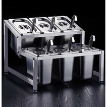 스텐 조미료통 스테인리스 양념통 2단 스푼포함 세트, K-5505 (스테인리스 모델)