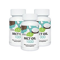 뉴질랜드 이노헬스앤케어 키토 MCT 오일 1000 / 90캡슐 x3 코코넛오일, 3box