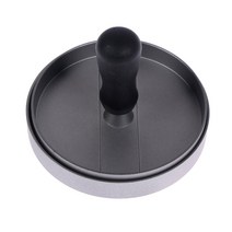 수제떡갈비 라운드 햄버거 누르면 알루미늄 합금 고기 쇠고기 바베큐 프레스 기계 제조 금형 주방 도구, [01] gray