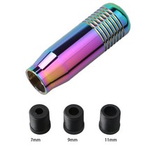 세련된 범용 자동차 알루미늄 수동 기어 시프트 노브 스틱 변속기 레버 시프터 8.5CM, Colorful, 01 Colorful