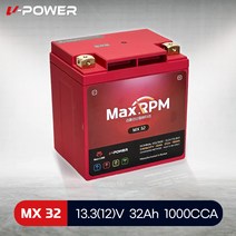 할리데이비슨 울트라 클래식 브이파워 MX32 리튬인산철 배터리 YIX30L-BS 호환, 1개