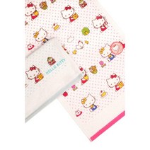 영신타올 Hello Kitty 헬로키티 과일나염 세면타올, 옥색