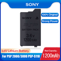 1pcs 소니 1200mah 3.6v 리튬 충전식 배터리 소니 psp2000 psp3000 psp 2000 3000 psp-s110 플레이 스테이션 휴대용 게임 패드