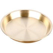 Retemporel 24 Cm 플레이트 농축 순수 구리 디너 과일 웨딩 트레이 찐 생선 치킨, 1개