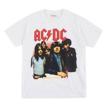 락티 메탈티 뮤지션티 빈티지 티셔츠 AC/DC 화이트