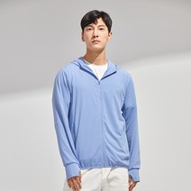 FANKE 여름낚시복 UPF50+ 바람막이 자외선 차단복 냉감 잠옷 여자 여름 자외선 남녀 공용, 남성-스카이블루, XXL