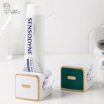치약짜개 무타공 튜브링거 디스펜서 간편한 생활용품, 그린, 1+1