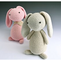 타래공방) 큰귀아이 토끼인형 DIY 패키지, 선택안함, 에티모 실리콘 코바늘 (+12000원), 베이지