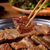 아름다운정성 국산돼지갈비 고기 붙이지 않은 진짜 양념돼지갈비 맛있는 국내산 캠핑 고기세트 수제 돼지왕갈비 1.5kg, 5팩