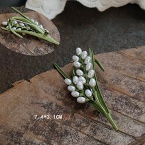 정장 브로치 핀 남성 여성 Shmik-클래식 진주 잎 해바라기 에나멜 배지 절묘한 의류 식물 꽃다발 쥬얼리, [04] Style 4