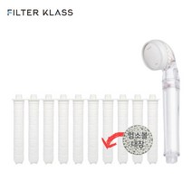 [BS리빙] 필터클라스 듀벨 샤워애 샤워기 호환 염소필터 10개, 단품