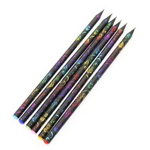 톰보우연필2b 연필세트6개/대 연필 다채로운 다이아몬드 색상 귀여운 학교 검은 나무, 01 6pc