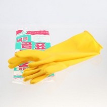 [에이치플러스몰] 천연 고무 라텍스 곰표 공업용 고무장갑 10호 1P, 상세 설명 참조