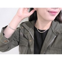 [에벤 쥬얼리] 멋진누나의 4mm 박스체인 두께감있는 걸크러쉬 목걸이