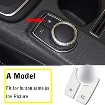 3개/대 메르세데스 벤츠 A B 클래스 CLA GLA W176 W246 C117 X156 자동차 멀티미디어 기능 단추 커버 스티, 01 Style A