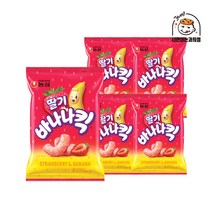 농심 딸기 바나나킥 60g x 5개