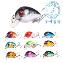 루어점빵 미니크랭크베이트 배스루어 1.6g, J.블루