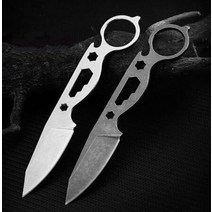 Bas Multi-function Straight Fixed Blade Knife 440C Outdoor Tactical Rescue Pocket Hunting Fishing ED, [02] black
