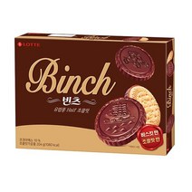 롯데 맛있는과자 개별포장쿠키 [초코]반반 빈츠 204g 홈파티 탕비실, 5개