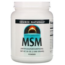 Source Naturals 식이유황 메틸설포닐메테인 MSM 분말 1000g (35oz)