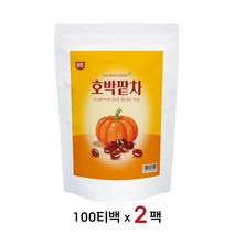 BMS 호박팥차 호박 티백차 사포닌 안토시안 카로틴 얼굴붓기 뱃살 국내산, 200회분, 1g