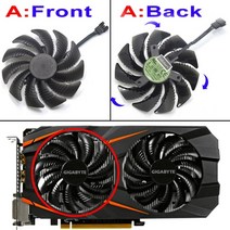 88MM T129215SU PLD09210S12HH 비디오 카드 팬 쿨러 GIGABYTE GTX 1050 1060 1070 Ti GV-RX570 580 AORUS RX 470 48, 협력사, T129215SU A
