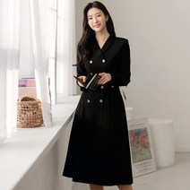 시크라인 포레올 더블버튼 원피스