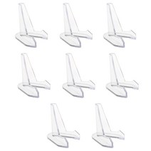 8피스 코인 홀더 미니 투명 아크릴 투명 이젤 스탠드 코인 디스플레이 이젤 포스트 카드 디스플레이 보관대, 58MM, 8pcs