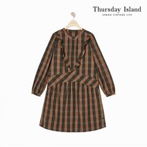 써스데이아일랜드 여성 미니기장 체크 원피스 T198MOP234W