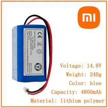 샤오미 14.8V 100% 4800mAh 로봇 진공 청소기 배터리 팩 교체 chuwi ilife v7 V7S 프로, 9800mAh