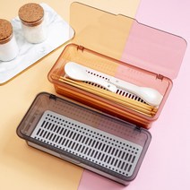 리아나 사각 뚜껑 수저통 수저정리함, 2.핑크
