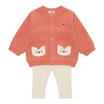 [블루독베이비8] FW23 리틀폭스상하복 HJ 43A1361007 (BLUEDOG BABY 유아 출산 백일 선물 도트 강아지 내복