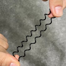 검정색 전화줄머리끈 헤어 고정끈 10P