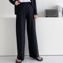 즈본 여자 밴딩 스판 와이드팬츠 찰랑 편한바지 홈웨어 와이드슬랙스