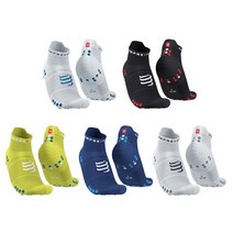 컴프레스포트 PRS V4.0 런 로우 양말 2023, T1, 블랙레드